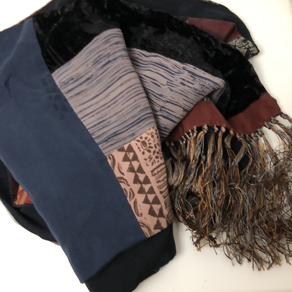 Pazuki Luxurious Multicolor Patchwork Silk Velvet… - image 5